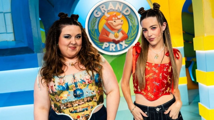 Una diseñadora murciana viste a Lalachus y Ángela Fernández para el Grand Prix
