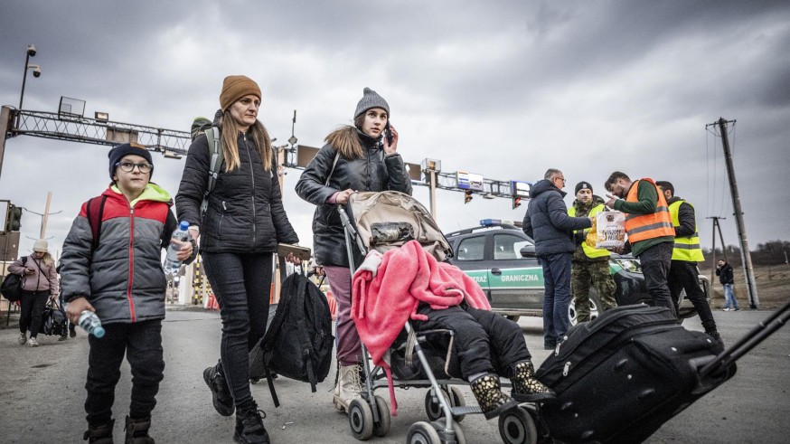 Más de 150.000 refugiados ucranianos abandonan su país