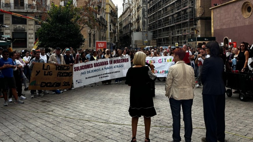 Concentración contra la pobreza y la exclusión social, este jueves en Murcia. ORM