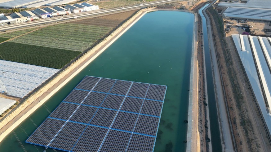 La mayor planta solar flotante de una comunidad de regantes, en Cartagena