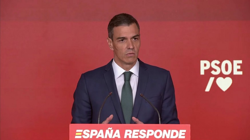 Sánchez reta a Feijóo y Abascal: "Si creen que no tenemos mayoría, presenten una moción de censura"