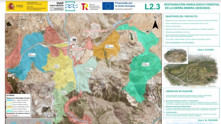 Transición Ecológica reforestará 420 hectáreas en la Sierra Minera