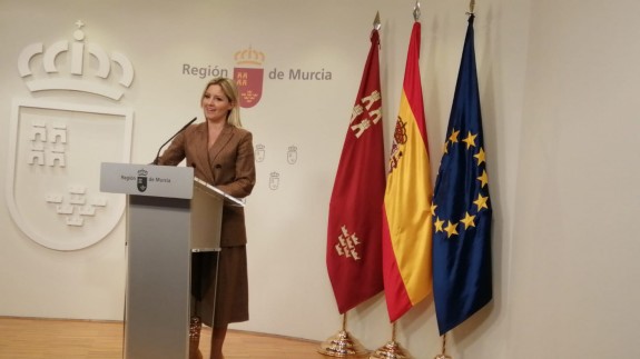 Ana Martínez Vidal en rueda de prensa del Consejo de Gobierno
