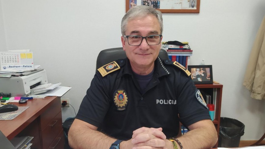 Comisario Jefe de la Policía Local de Mula, Fidel Bedia. PIÑERO