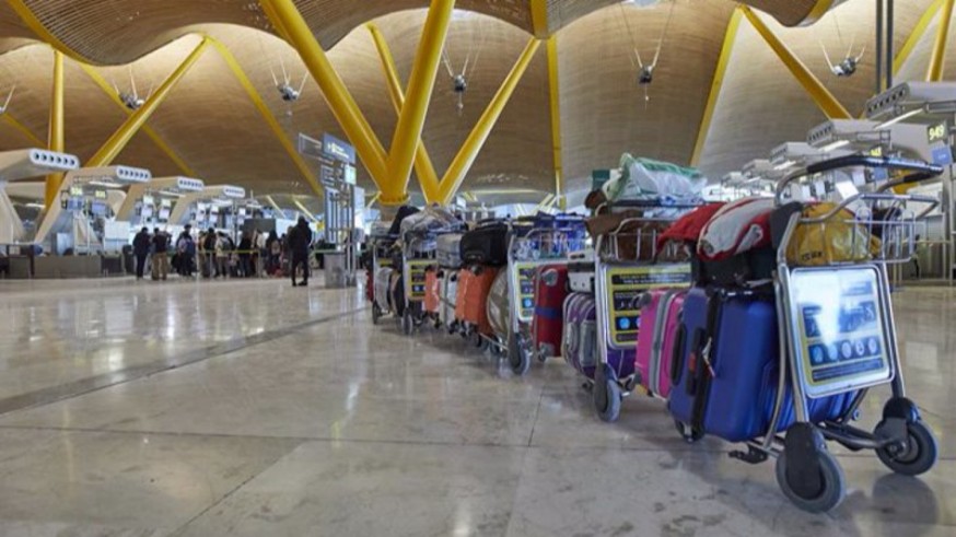 Maletas en el aeropuerto. FOTO: EUROPAPRESS