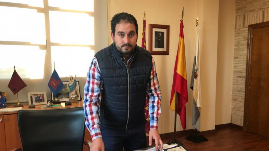 Pérez Cervera en su despacho del ayuntamiento