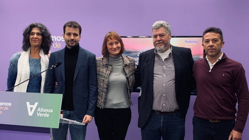 Podemos y Alianza Verde presentan su candidatura conjunta en Murcia