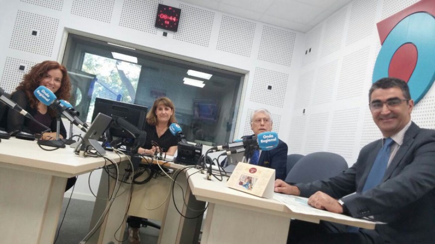 De izda. a dcha. Ángeles García (Podemos); Maribel Peregrín (ORM); Juan Guillamón (PP) y Miguel López Morell (C's)