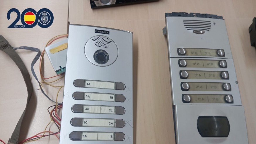 Detenido en Lorca por robar videoporteros valorados en 4.000 euros