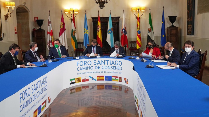 Cumbre de Santiago de Compostela para fijar una postura sobre la financiación autonómica