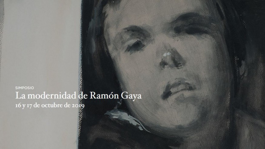 Cartel del simposio sobre Ramón Gaya en El Prado