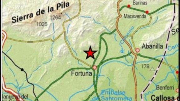 Terremoto de 3,4 de magnitud al Noroeste de Fortuna