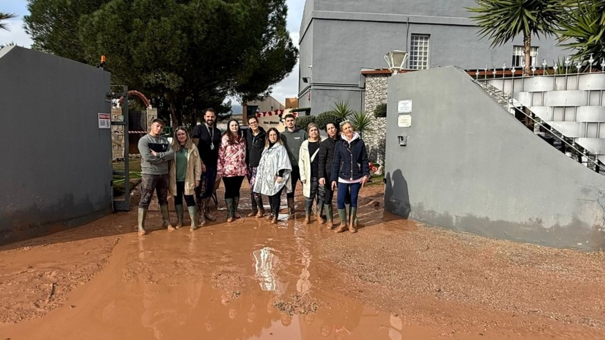 El inundado centro ocupacional Las Flotas en Alhama de Murcia necesitarán 30.000 euros solo para volver a abrir