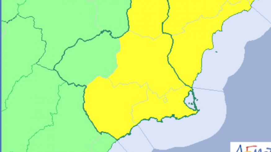 AEMET establece aviso amarillo por tormentas