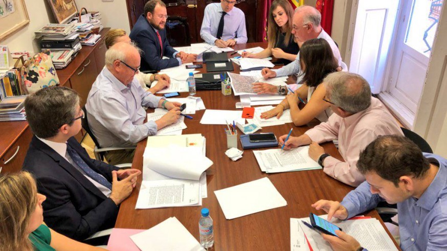 Reunión de la Junta de Gobierno del Ayuntamiento de Murcia.