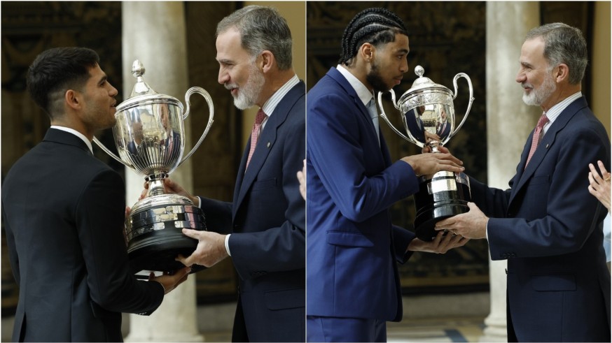Alcaraz y Almansa reciben de los reyes los Premios Nacionales del Deporte 2022