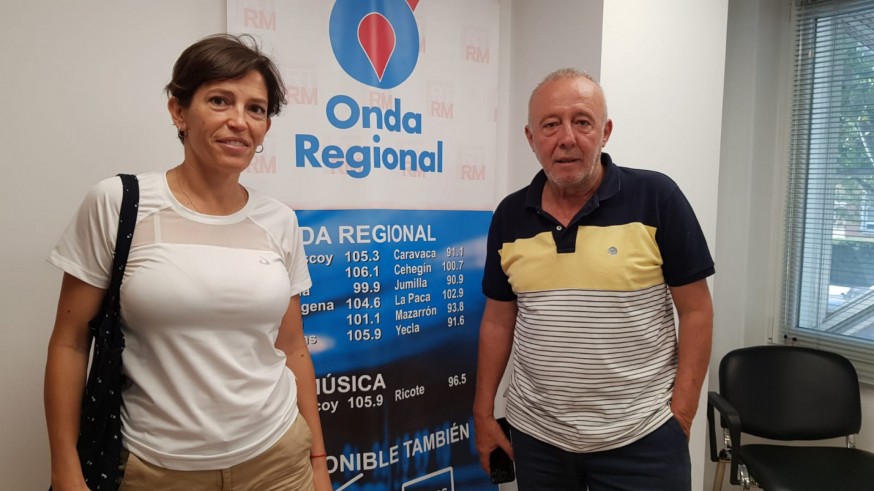 Rosa Mª Carrión y Salvador Inglés en Onda Regional 