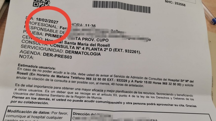 38.000 personas en lista de espera en el área 2, un 60% más que en 2024