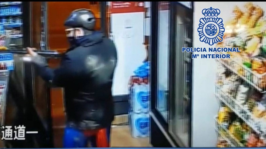 Imagen de uno de los atracos