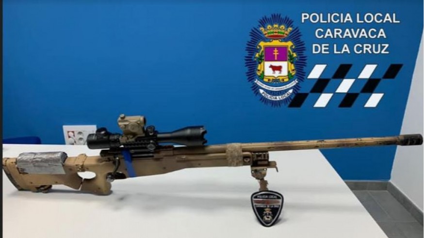 Escopeta incautada por la Policía Local de Caravaca de la Cruz