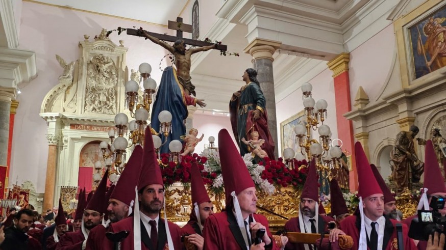 El Cristo del Perdón de Murcia desfilará en la procesión de Los Coloraos de Miércoles Santo