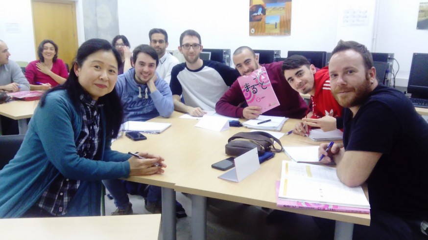 Alumnos de la Escuela Oficial de Idiomas de Murcia
