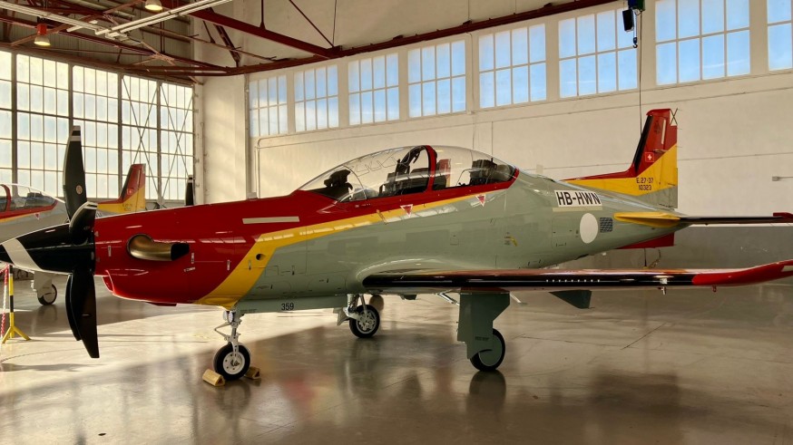 La Academia General del Aire de San Javier recibe cuatro nuevos aviones Pilatus PC-21