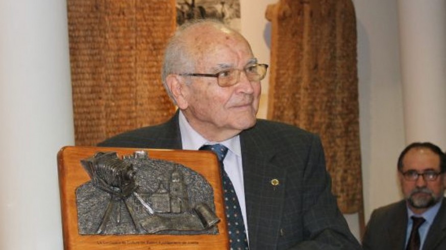 Jose Antonio Tomás durante un homenaje en 2013. Ayuntamiento Jumilla