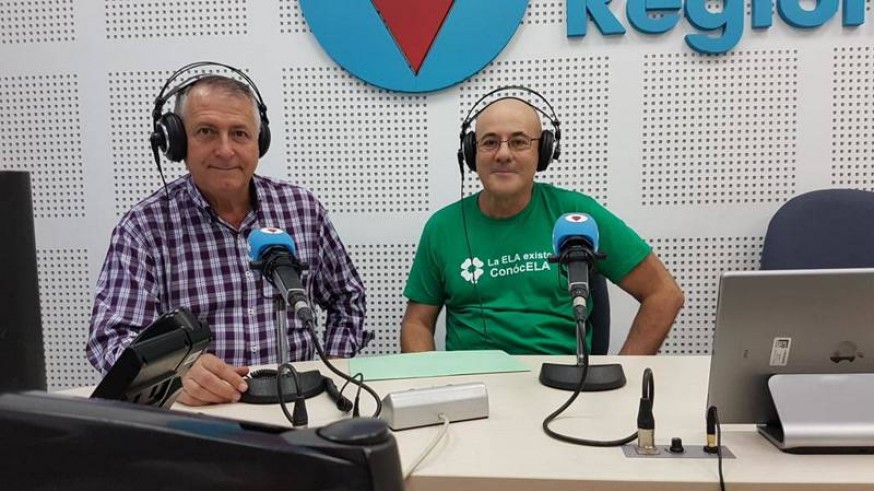 Damián Guerao, pte. de ELA Murcia, junto a Miguel Massotti