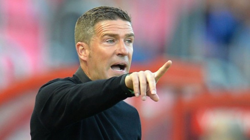 Luis Carrión, en su etapa como técnico del Numancia