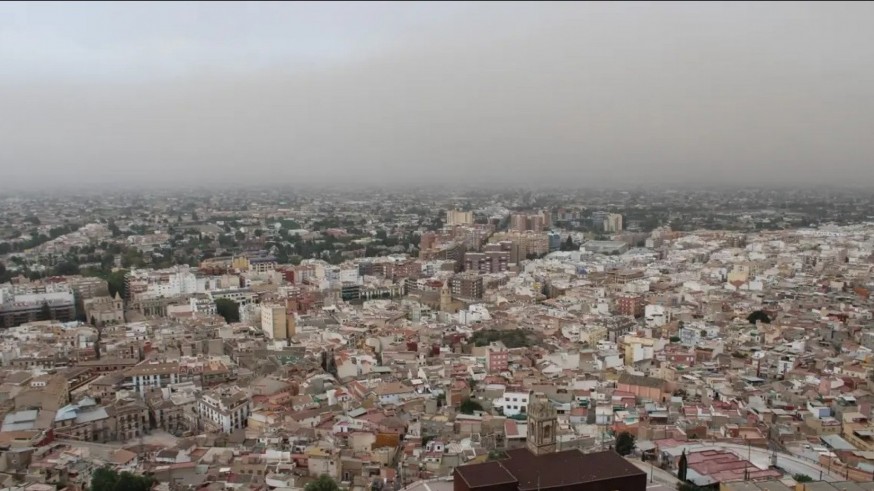 La nueva intrusión de polvo africano dispara la contaminación por partículas en varias estaciones medidoras de la Región de Murcia