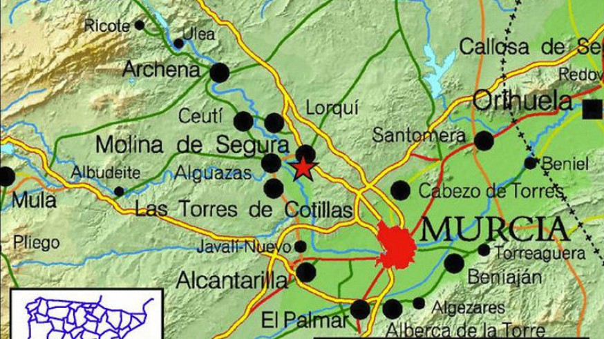 Terremoto con epicentro en Molina