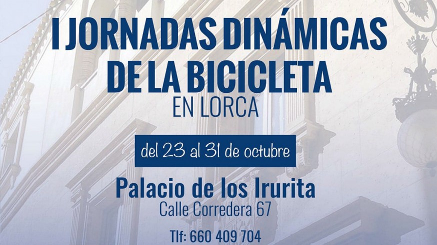 Detalle del cartel de las I Jornadas Dinámicas de la Bicicleta en Lorca