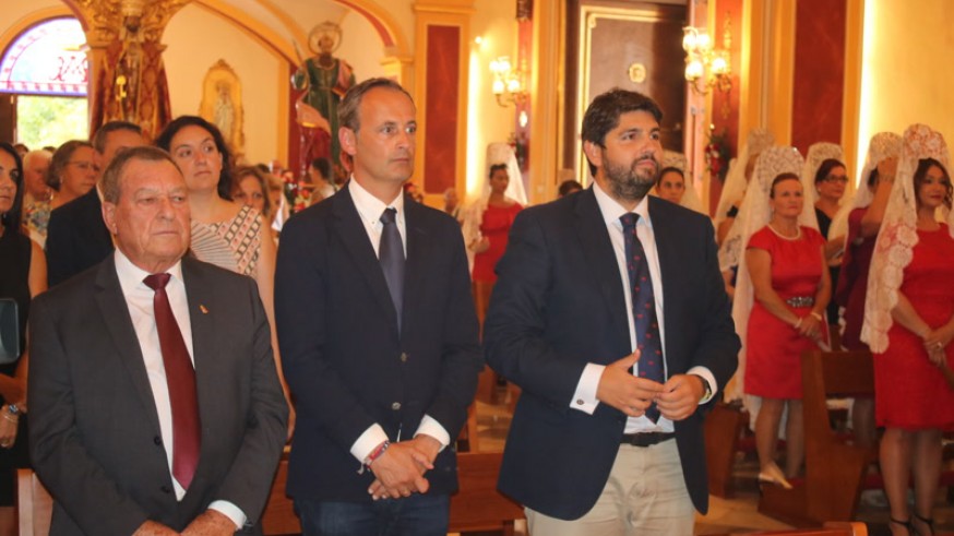El presidente anoche en Librilla