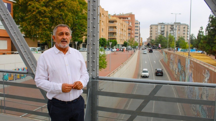 Cierran la circulación en Santa Clara, en Lorca, por las obras del AVE