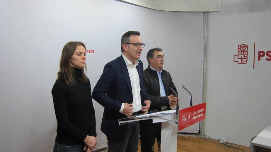 Diego Conesa en rueda de prensa esta mañana