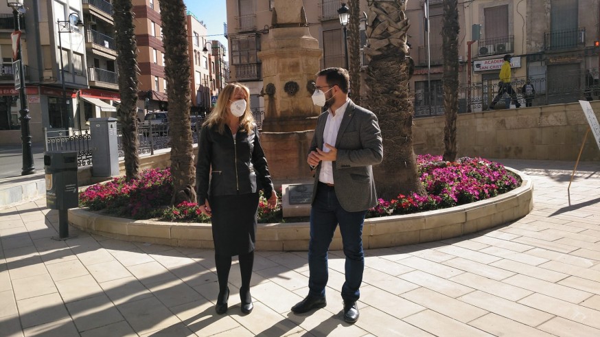 Plaza de la Estrella bajo la que se supone que está depositado un ejemplar de "La Pepa"