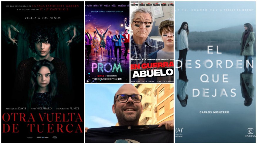 Alberto Frutos y carteles de películas y series