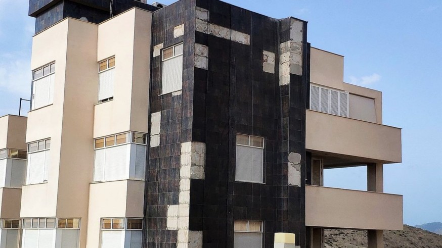 Uno de los edificios afectados