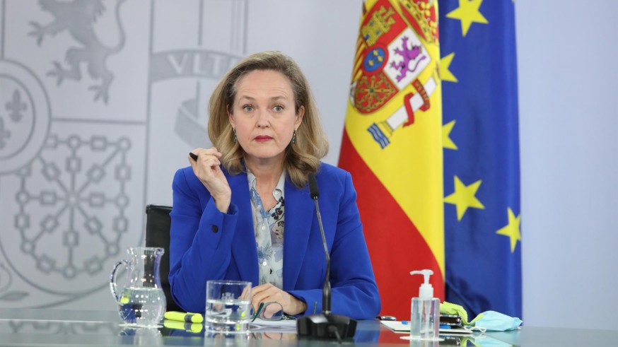 La vicepresidenta tercera y ministra de Asuntos Económicos y Transformación Digital, Nadia Calviño. 
