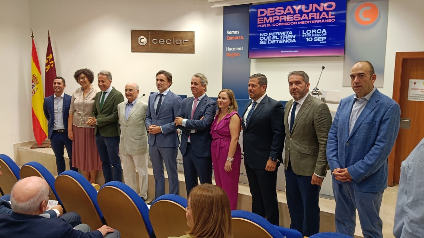Empresarios y alcaldes del Valle del Guadalentín reclaman avances en el Corredor Mediterráneo