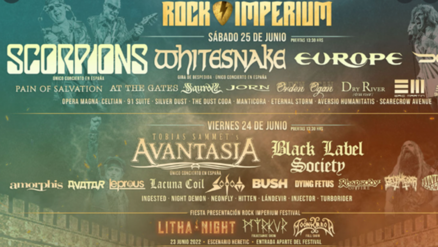 Comienza el montaje de los tres escenarios del festival 'Rock Imperium' en Cartagena del 23 al 25 de junio 
