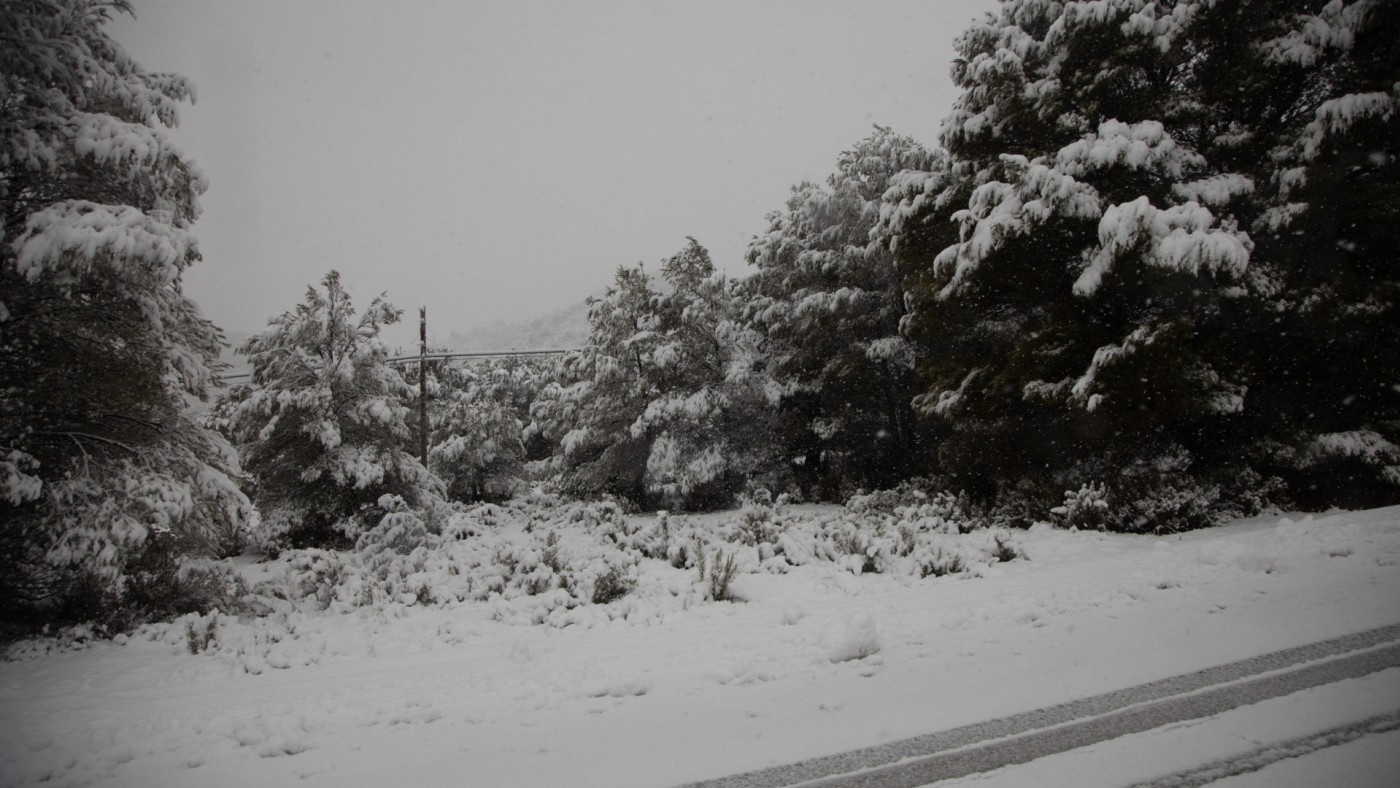 Nevada en el Noroeste el pasado mes de enero