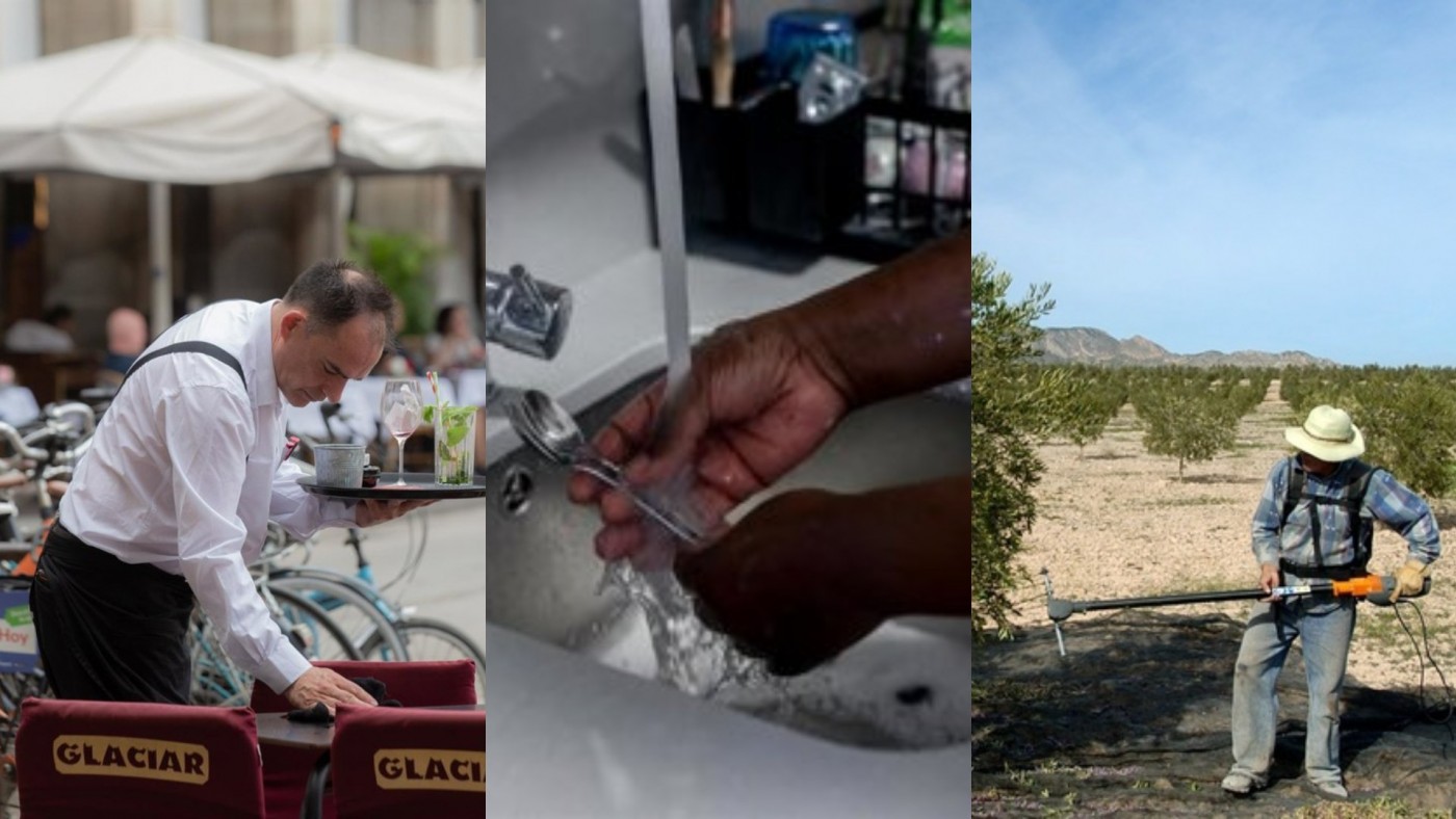 El campo, servicio del hogar, hostelería y reparaciones, los sectores con más economía sumergida