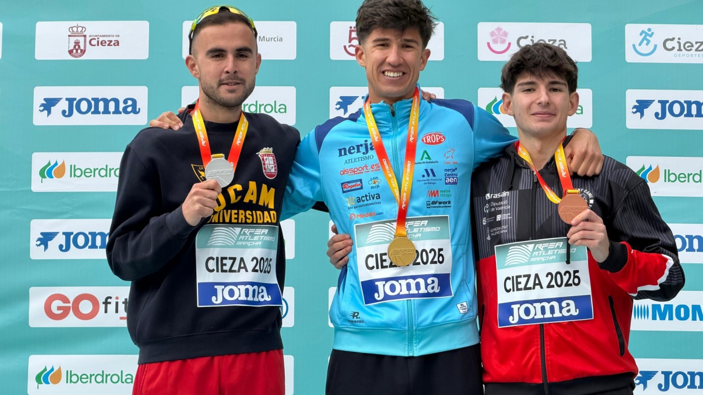 Manu Bermúdez se cuelga la plata en el primer Nacional de Marcha Maratón