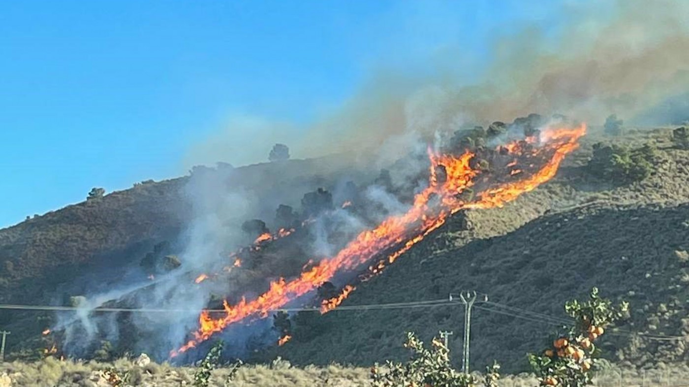 Incendio en la Sierra de Carrascoy