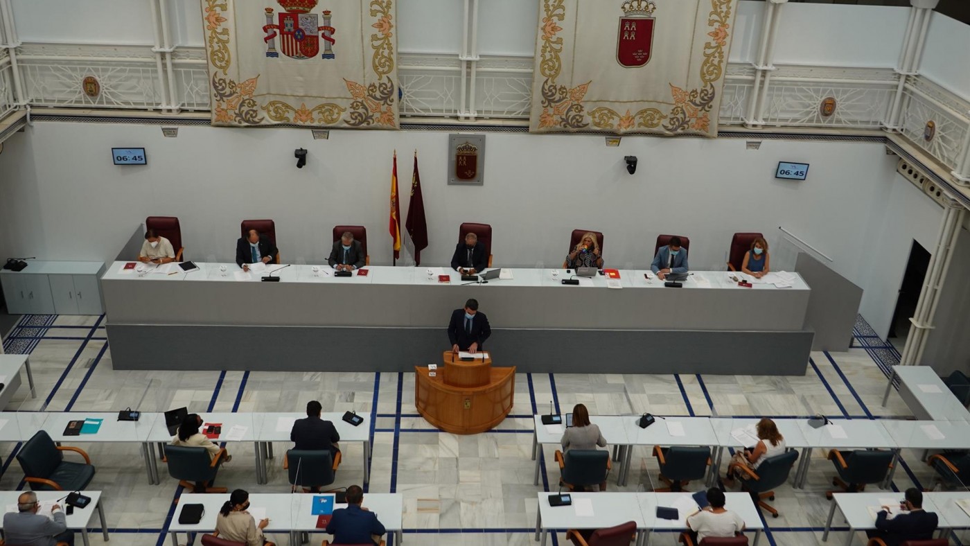 Pleno en la Asamblea Regional este lunes