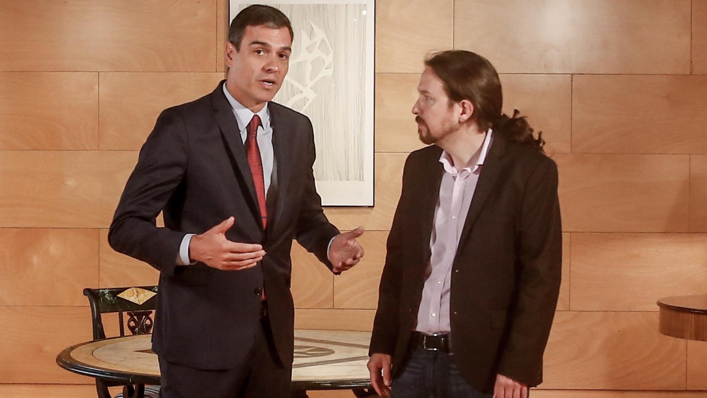 Reunión entre Pedro Sánchez y Pablo Iglesias