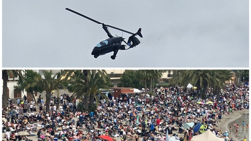 El tiempo permite el desarrollo del Festival Aéreo de San Javier, aunque con media hora de retaso