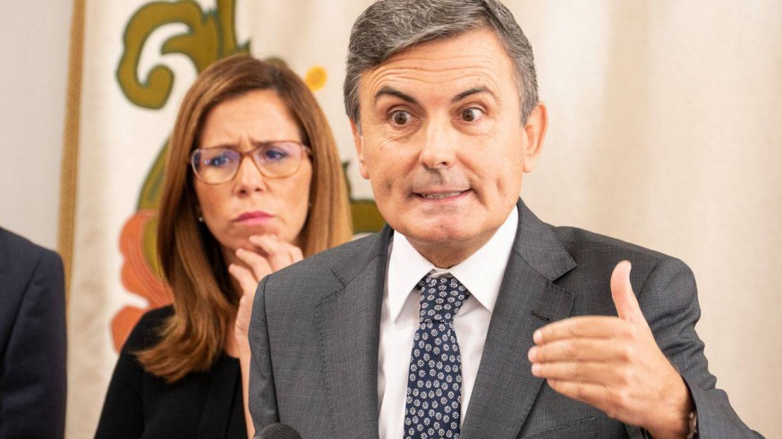 Pedro Saura, en rueda de prensa este viernes